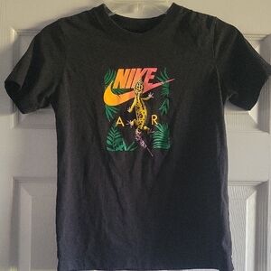 Nike Kids Black Tee with Colorful Graphic
